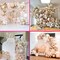 145PCS Neutral Balloon Arch Kit Champagne Balloon Double Stuffed Pearl White Cream Peach neutral balloons
